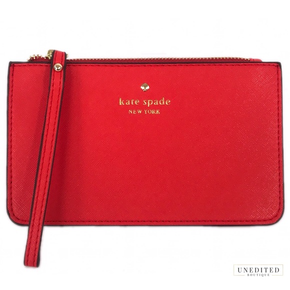 kate spade Handbags - NWT - Kate Spade Bright Red Wristlet